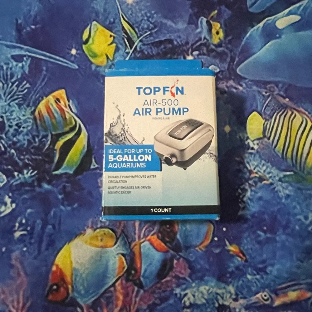 Top Fin Air-500 Air Pump for Up to 5-gallon Aquariums TF-18-205600 NEW